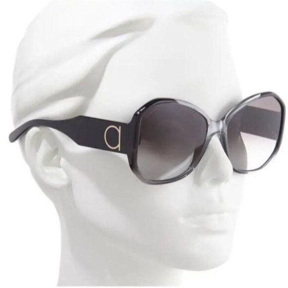 Salvatore Ferragamo Sunglasses Oversized Black Gradient Designer  SF943SL - Picture 10 of 13